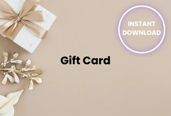 Gift Card - Instant Download PDF File